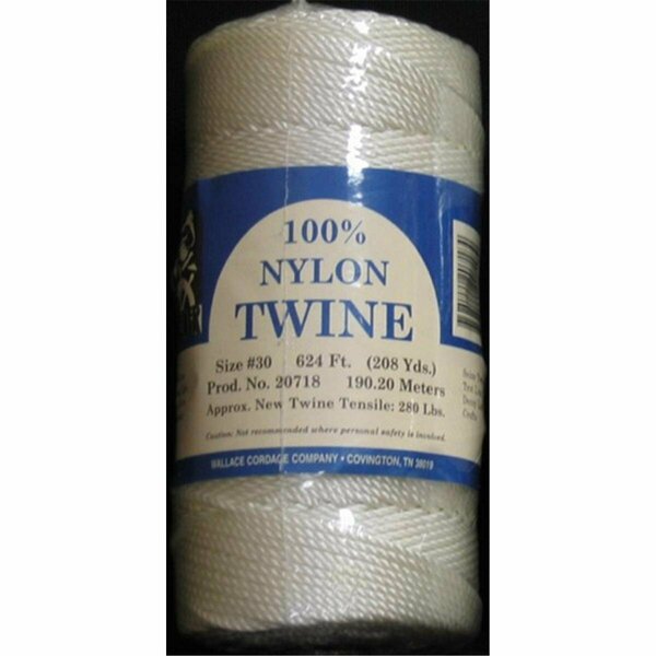 Posdatas Twisted Nylon Twine 1 lbs Fishing Line in White - Size 9 PO3510403